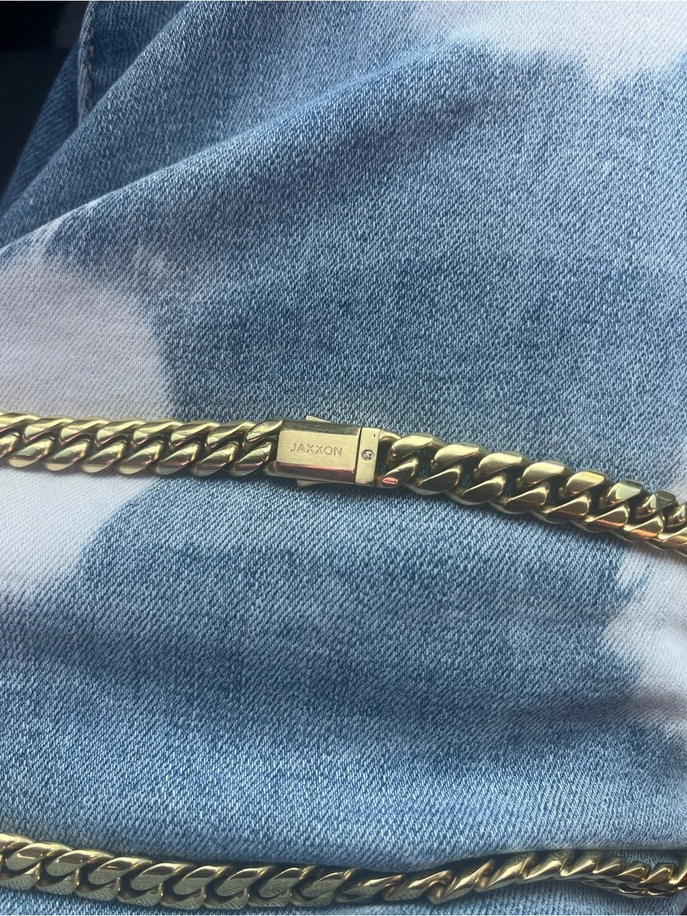 Men's Gold Curb Chain Necklace - Polished Gold Tone